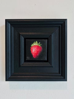 Pocket Strawberry - original realism still life fruit - contemporary art