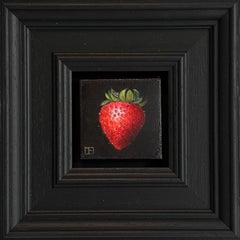 Pocket Strawberry - original realistisches Obststillleben - zeitgenössische Kunst