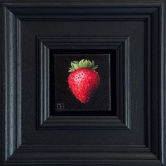 Pocket Strawberry - original realism still life fruit - contemporary art