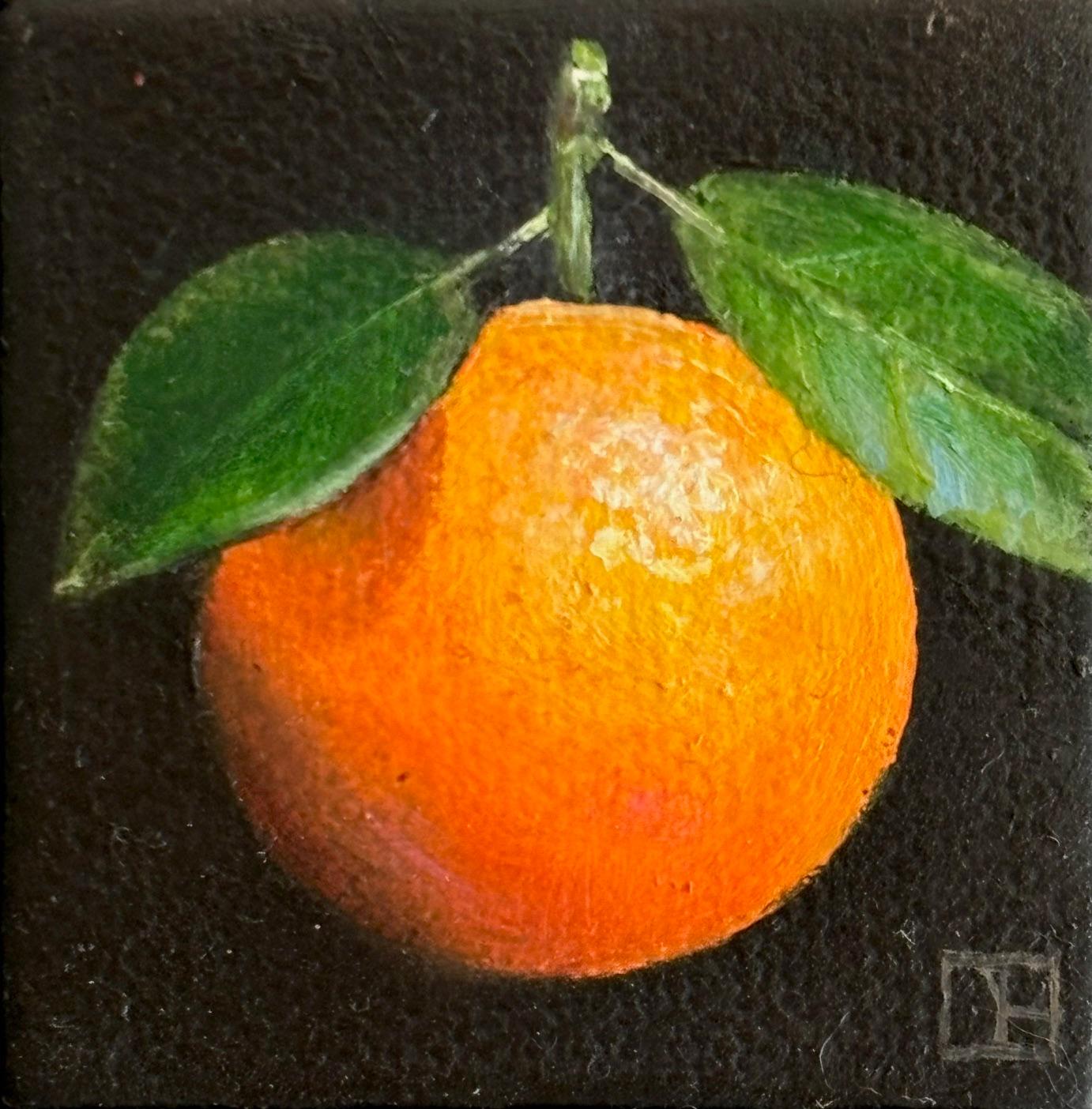 Bolsillo Tanderina - original realismo bodegón fruta - arte contemporáneo - Interior Painting Negro de Dani Humberstone