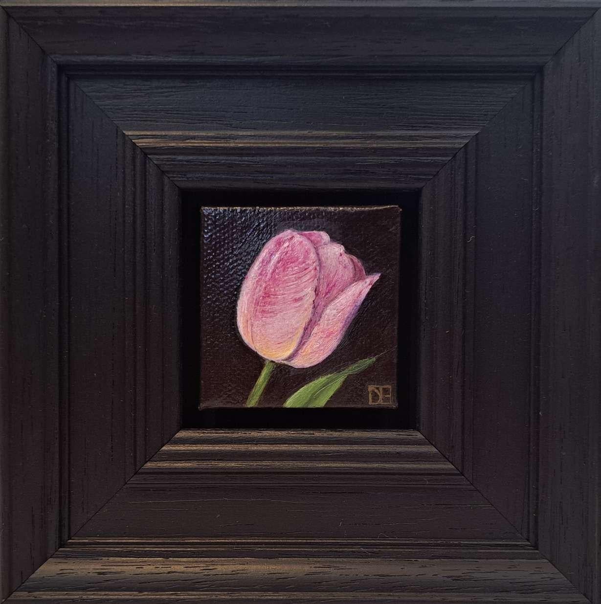 Tulipe de poche Upstar, Peinture originale, Art floral, Nature, Art abordable