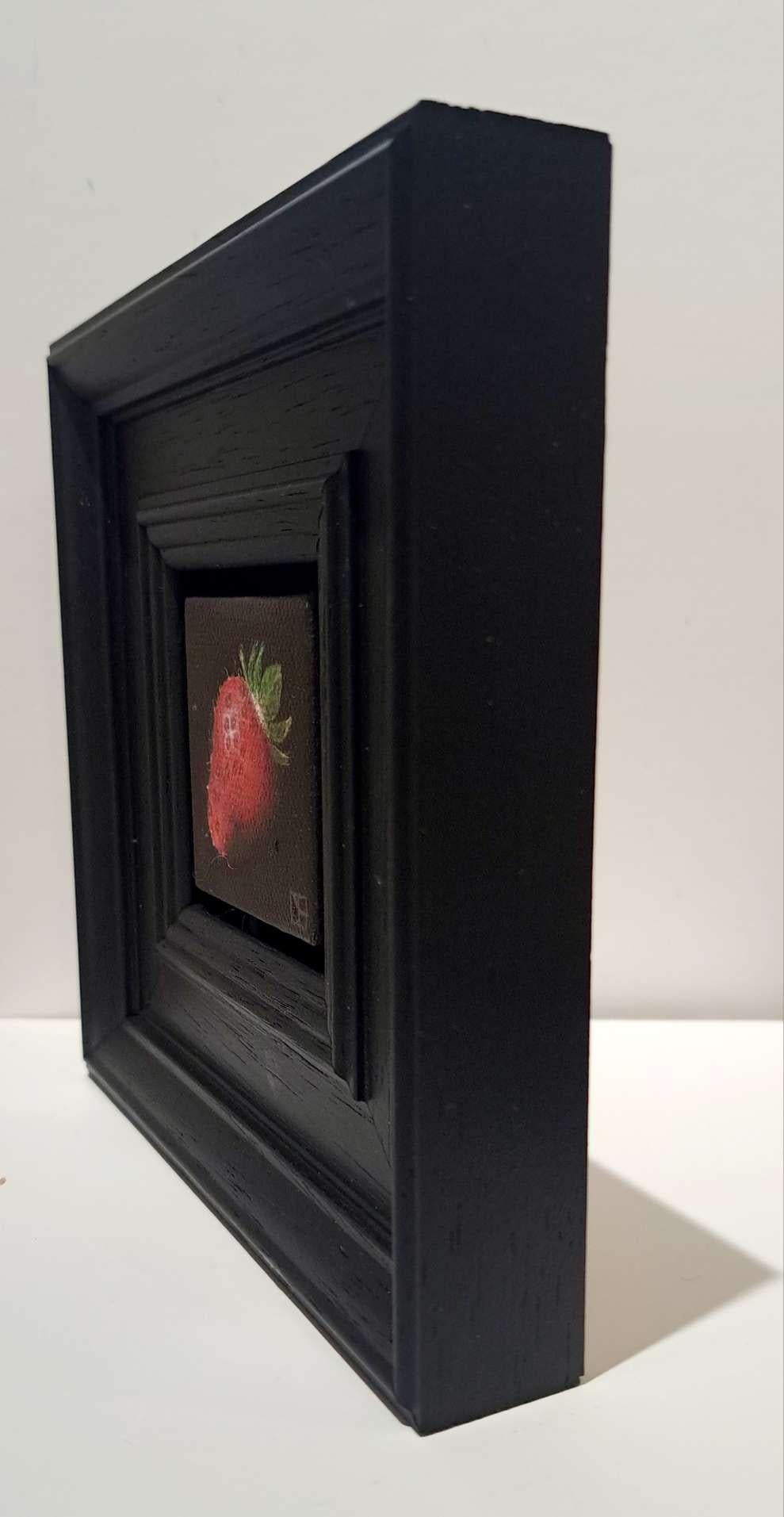 Pocket Very Ripe Strawberry, Original Painting, Baroque still life, Fruit, Food 3