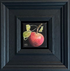 Pocket Wild Apple - original realism still life fruit - contemporary art