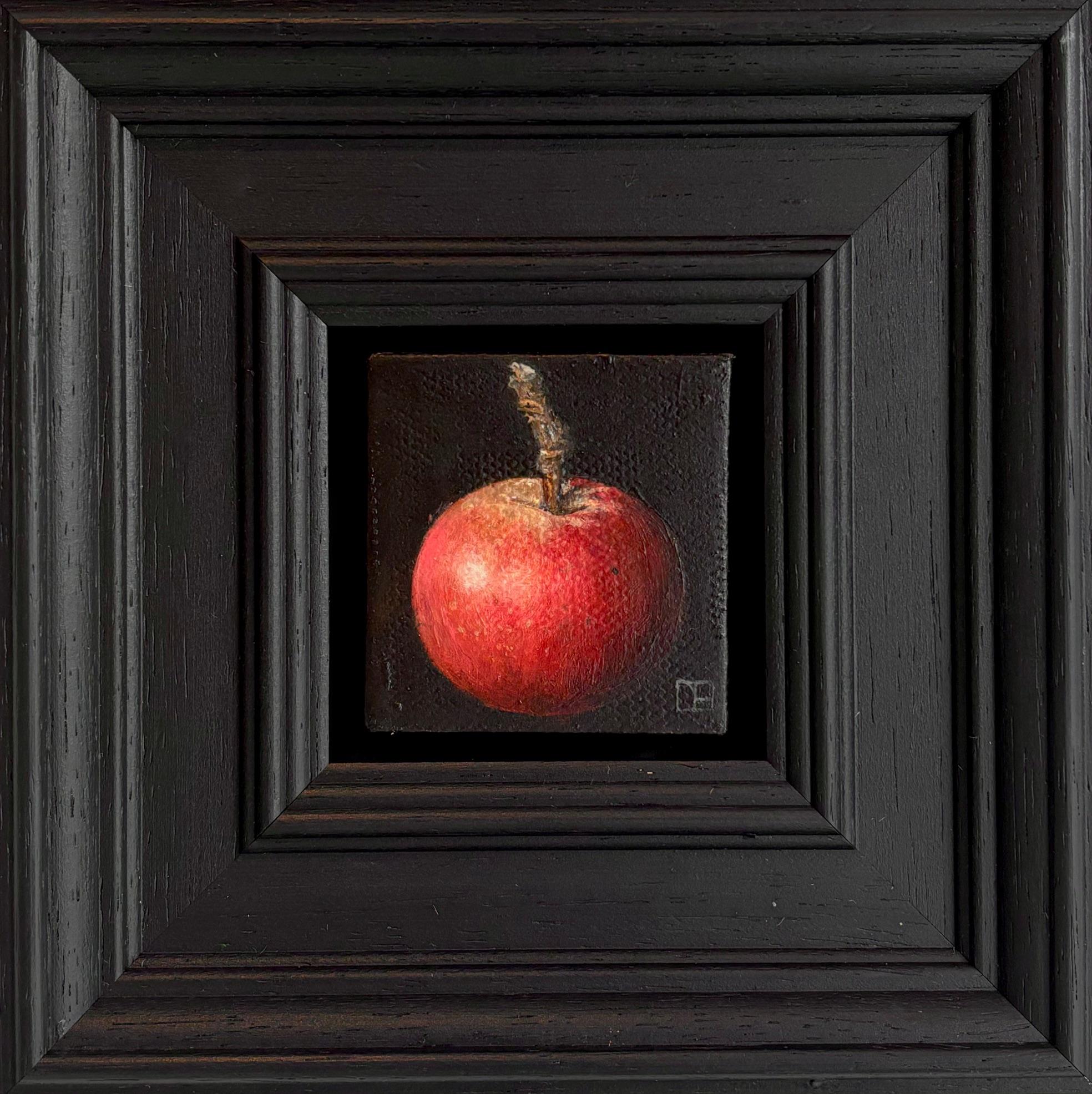 Pomme sauvage de poche - réalisme original nature morte fruitée - art contemporain