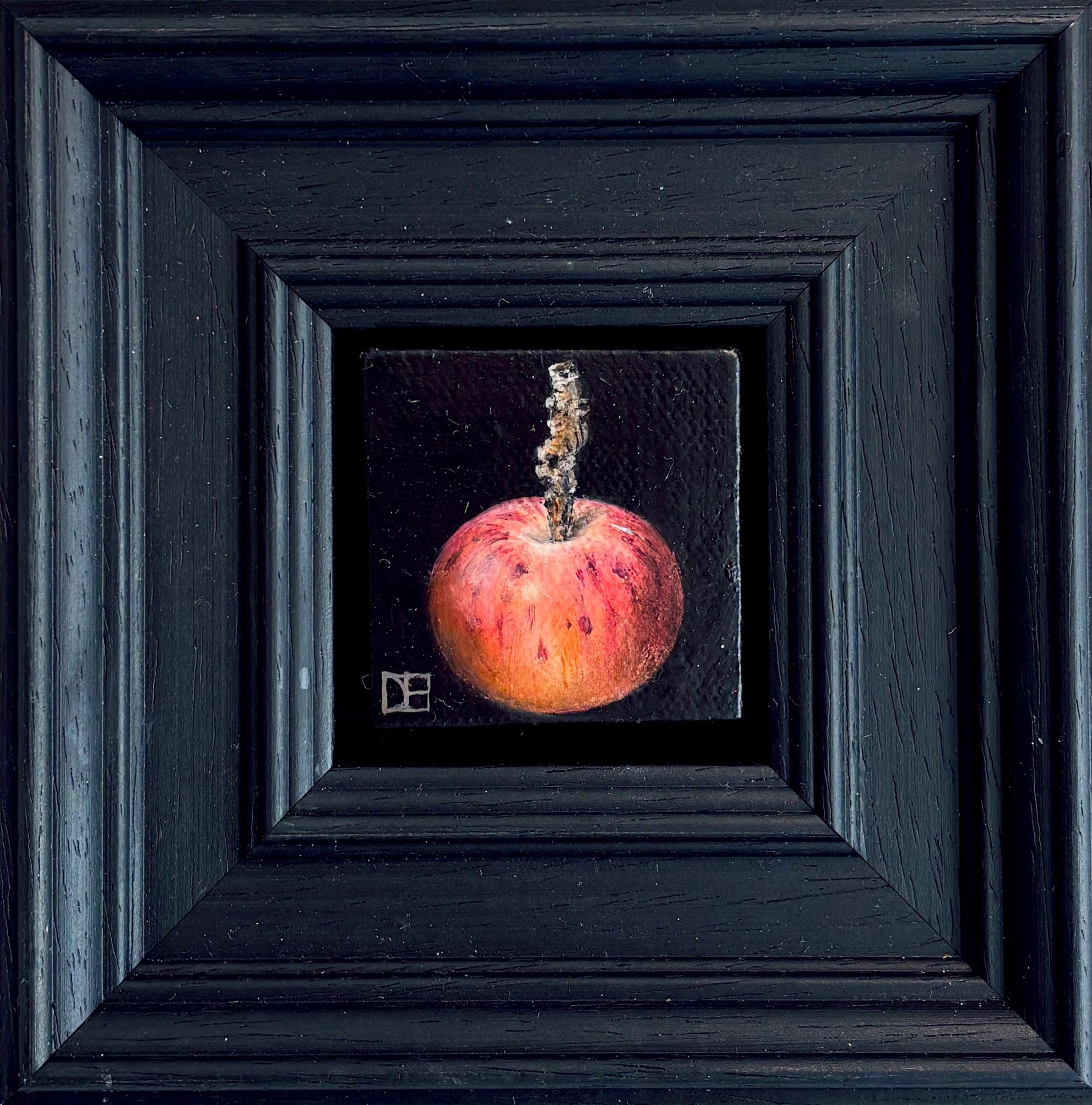 Pocket Wild Apple - original realism still life fruit - contemporary art