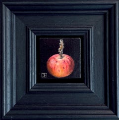 Pocket Wild Apple - original realism still life fruit - contemporary art