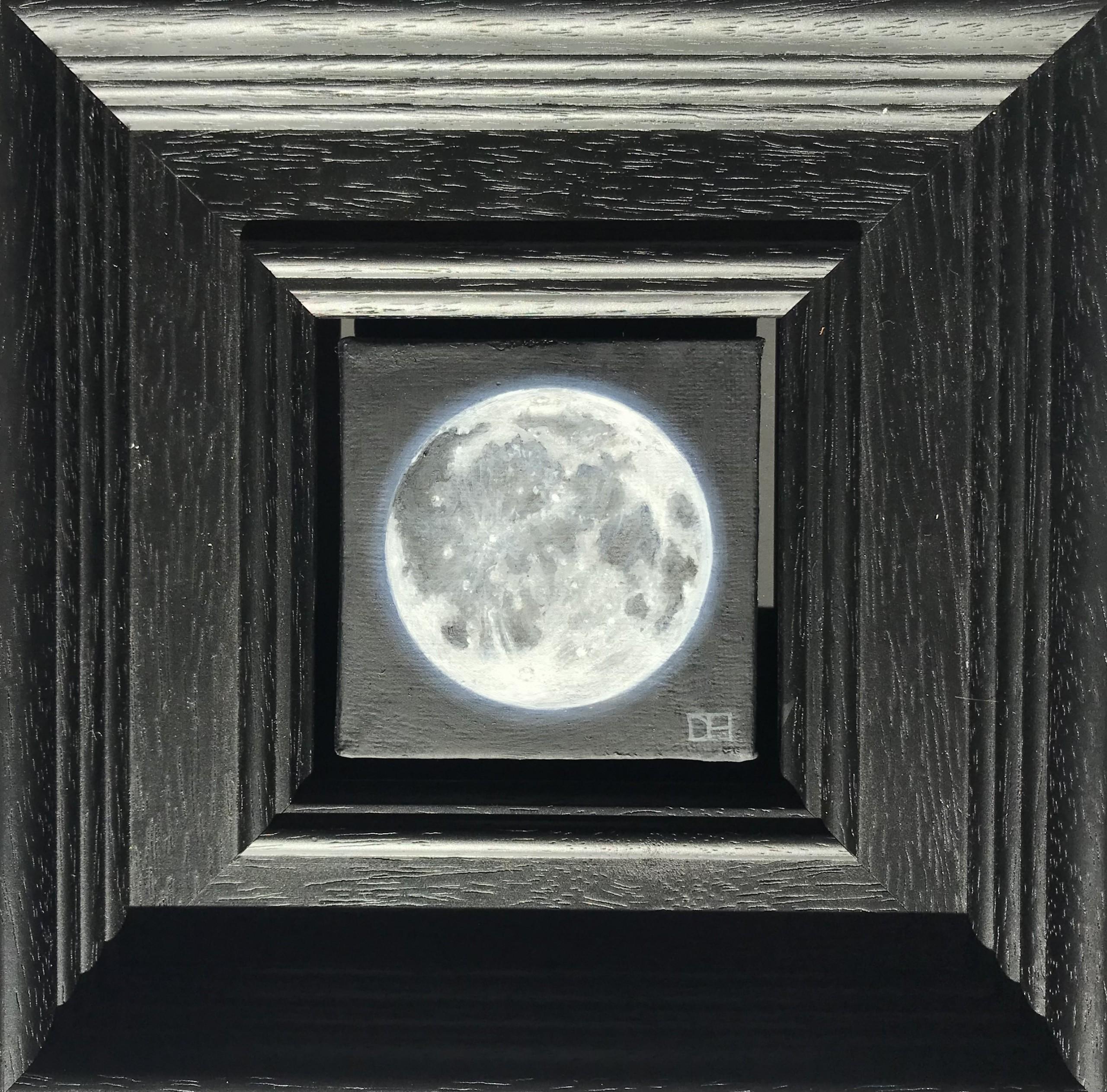 Pocket Wolf Moon Tasche (Realismus), Painting, von Dani Humberstone