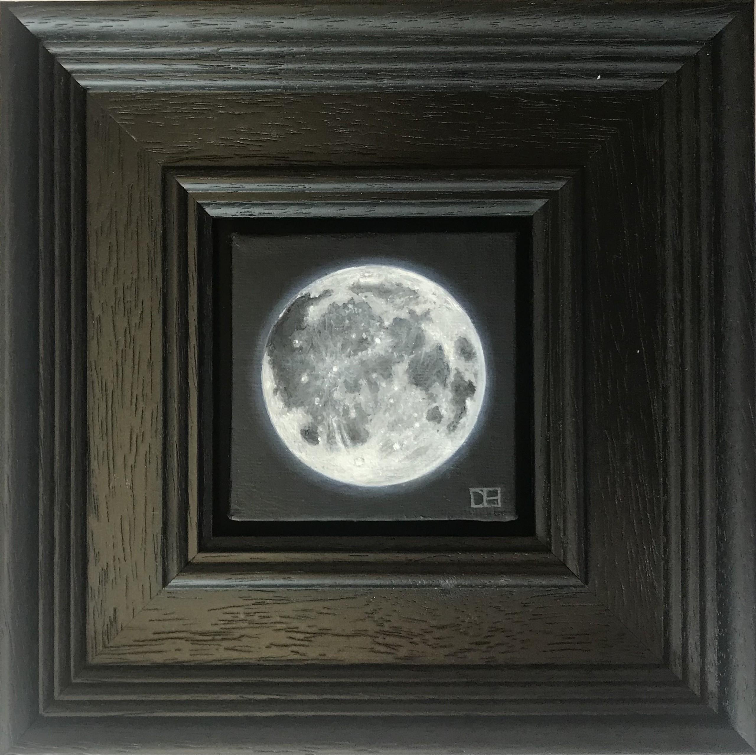 Dani Humberstone Landscape Painting – Pocket Wolf Moon Tasche