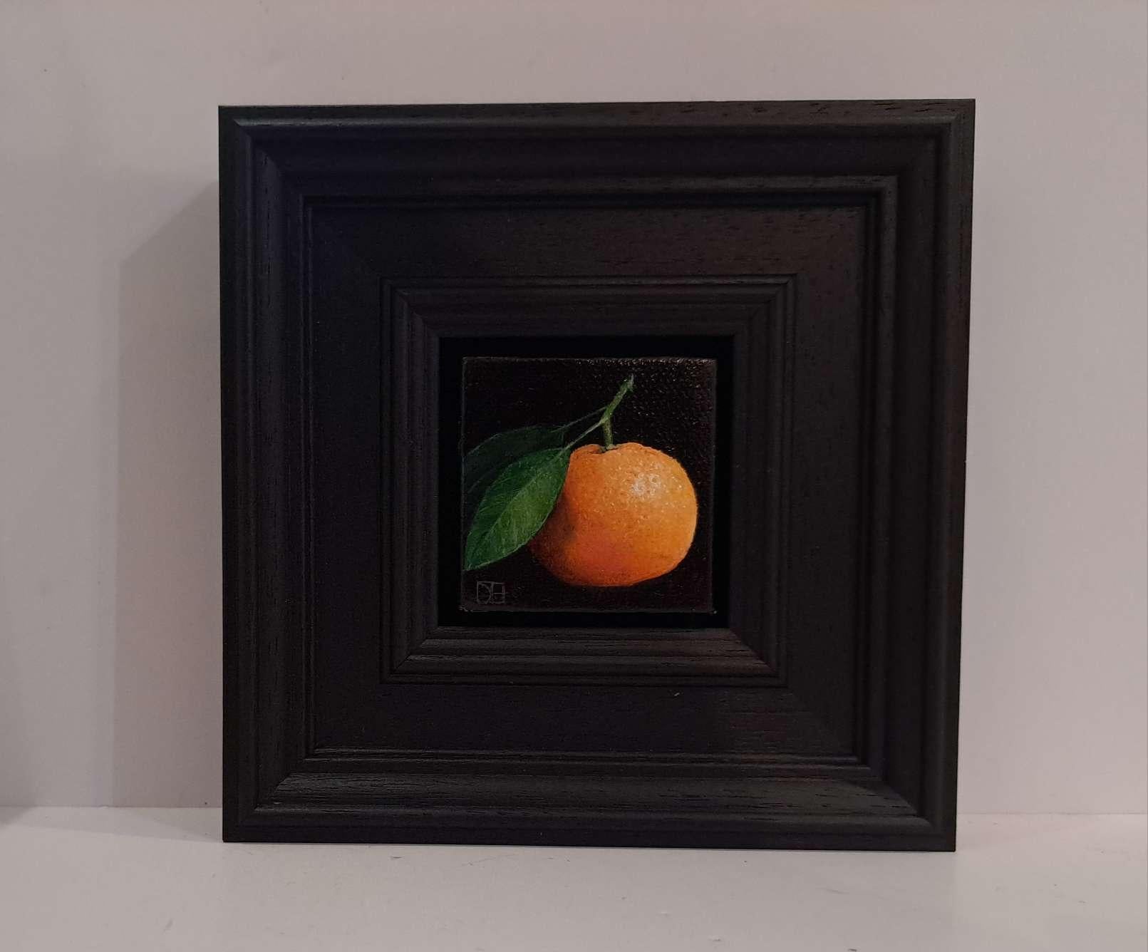 Clementine giallo-arancio tascabile, Pittura originale, Arte della frutta 4