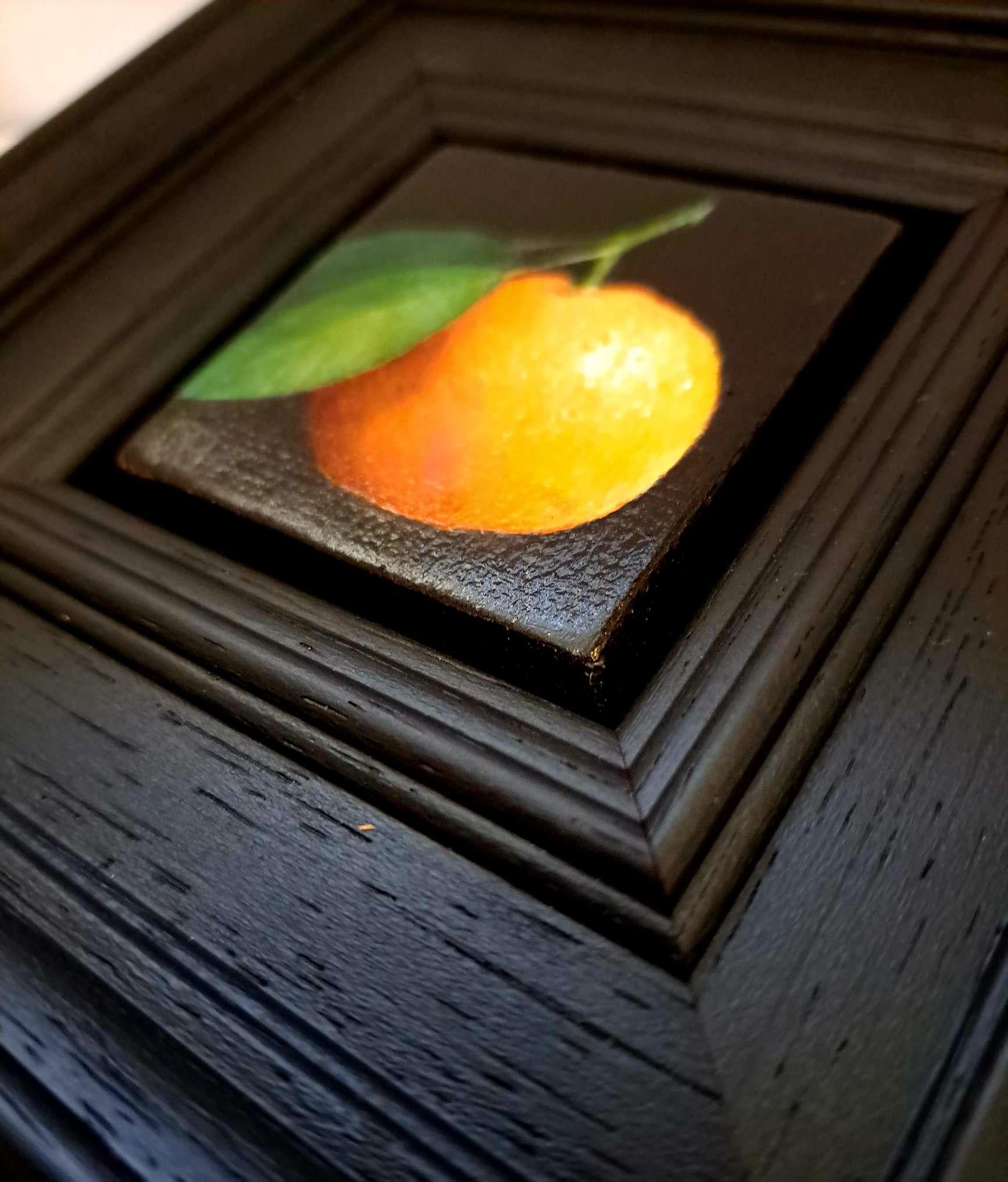 Clementine giallo-arancio tascabile, Pittura originale, Arte della frutta 5