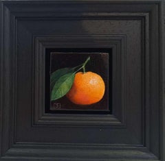 Clementine giallo-arancio tascabile, Pittura originale, Arte della frutta