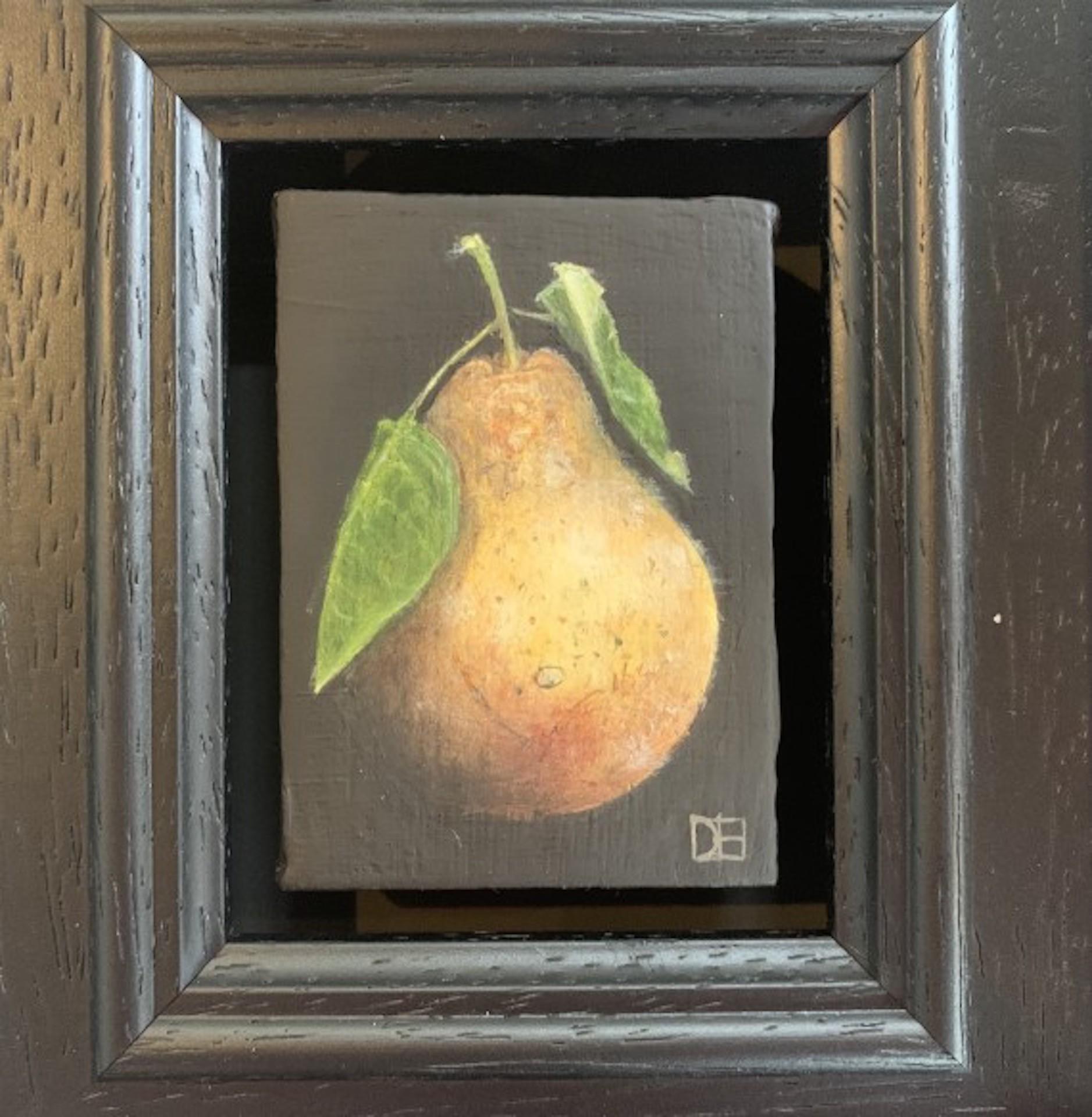 Pocket Yellow Quince, Dani Humberstone, Original Painting, Still Life Fruit Art