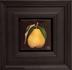 Pocket Yellow Quince with Oil Paint on Canvas, Painting by Dani Humberstone