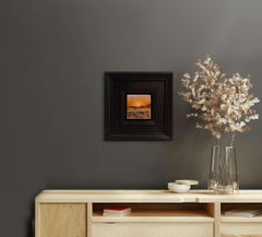 Polzeath Beach at Sunset Landscape Collection Pocket Series, original painting