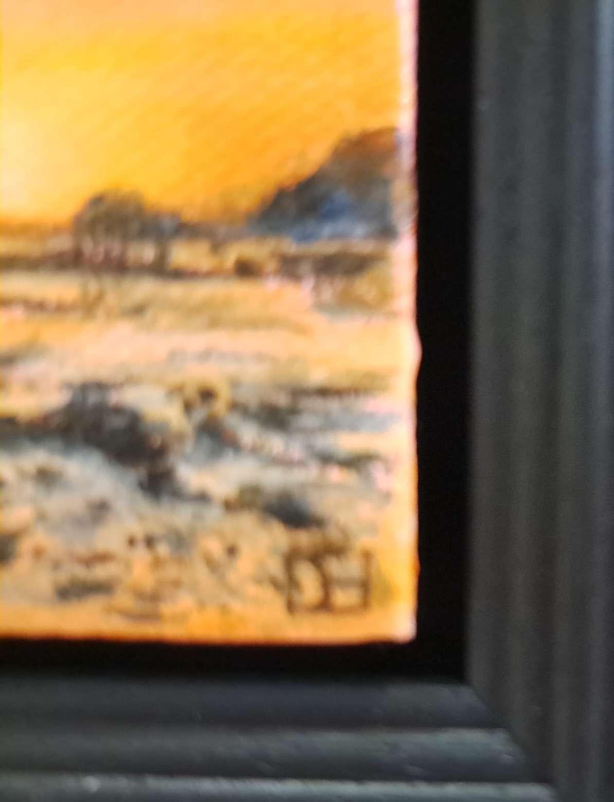 Polzeath Beach at Sunset Landscape Collection Taschenserie, Originalgemälde im Angebot 4