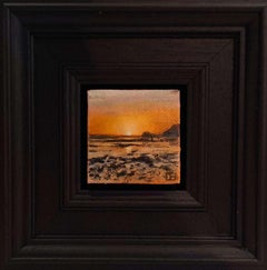 Polzeath Beach at Sunset Landscape Collection'S Pocket Series, quadro originale
