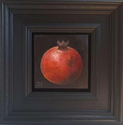 Granada Rojo Profundo Marrón Pintura de Bolsillo 3c4c, pintura al óleo, bodegón