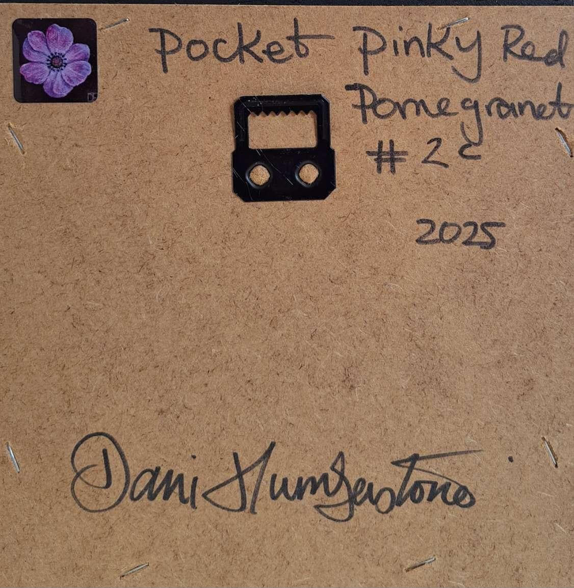 Granatapfel Pinky Red Pocket Painting 2c, Original-Gemälde, Still-Leben im Angebot 4