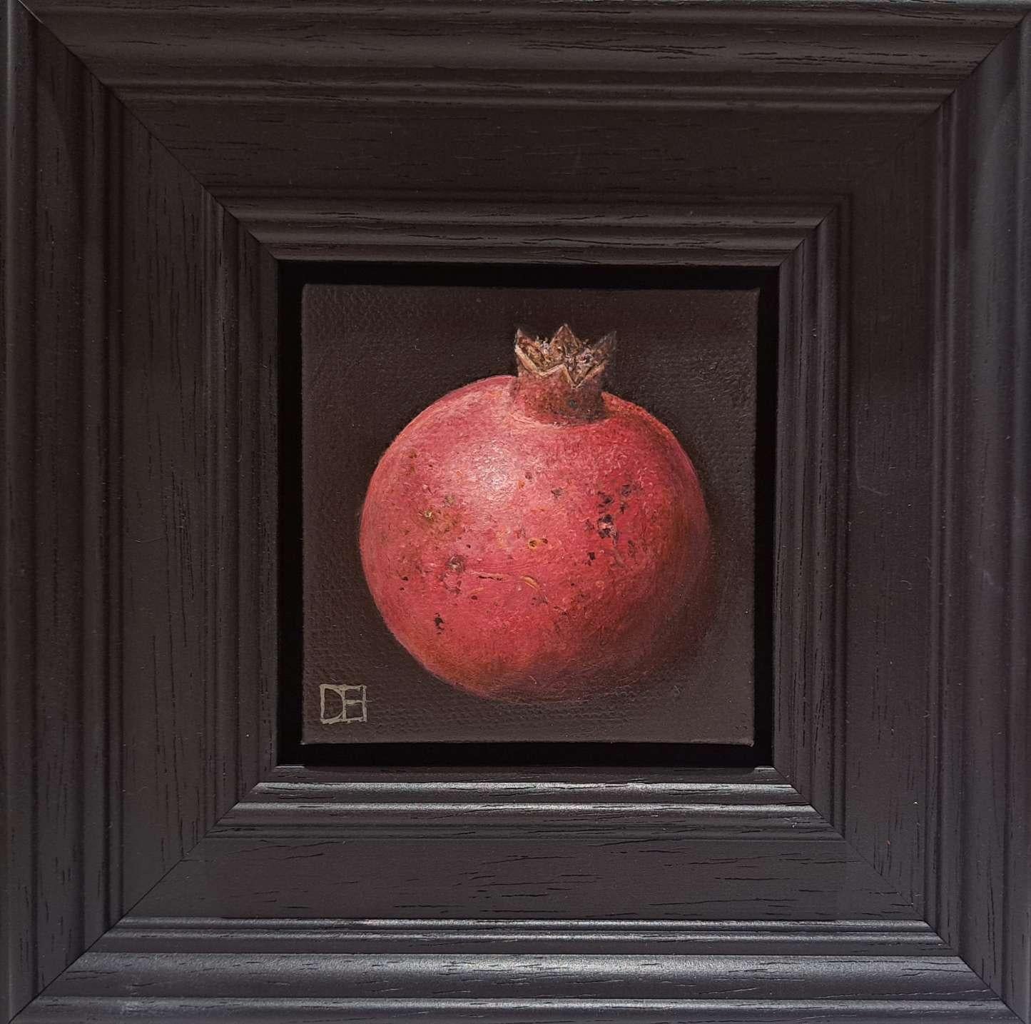 Melograno Rosa Rosso Tascabile Pittura, pittura ad olio, natura morta