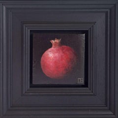 Pomegranate Red Shiney Pocket  Very Pocket Painting, original painting