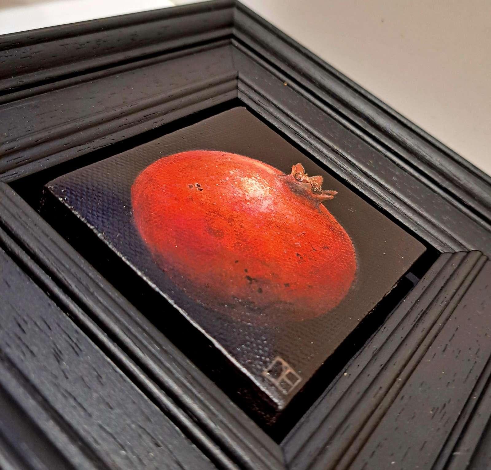 Melograno maturo Pocket Painting 4c, Natura morta, Dolce originale 3