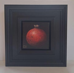 Pomegranate Shiney Orangey Red Pocket Painting 245, original painting