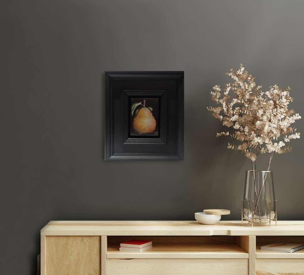 Quince Fluffy Pocket Painting 2, peinture originale, contemporaine en vente 3