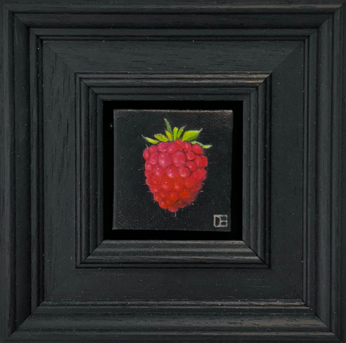 Raspberry - original realism still life fruit - contemporary art