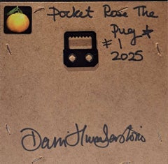 Rose The Pug 1 Pocket Painting, Pocket Painting, original painting, still-life