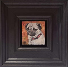Rose The Pug 1 Pocket Painting, Pocket Painting, original painting, still-life