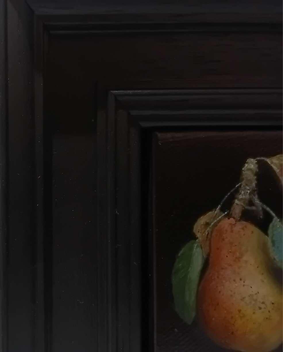 Pittura tascabile di pera selvatica arrugginita 2, pittura originale, contemporanea in vendita 2