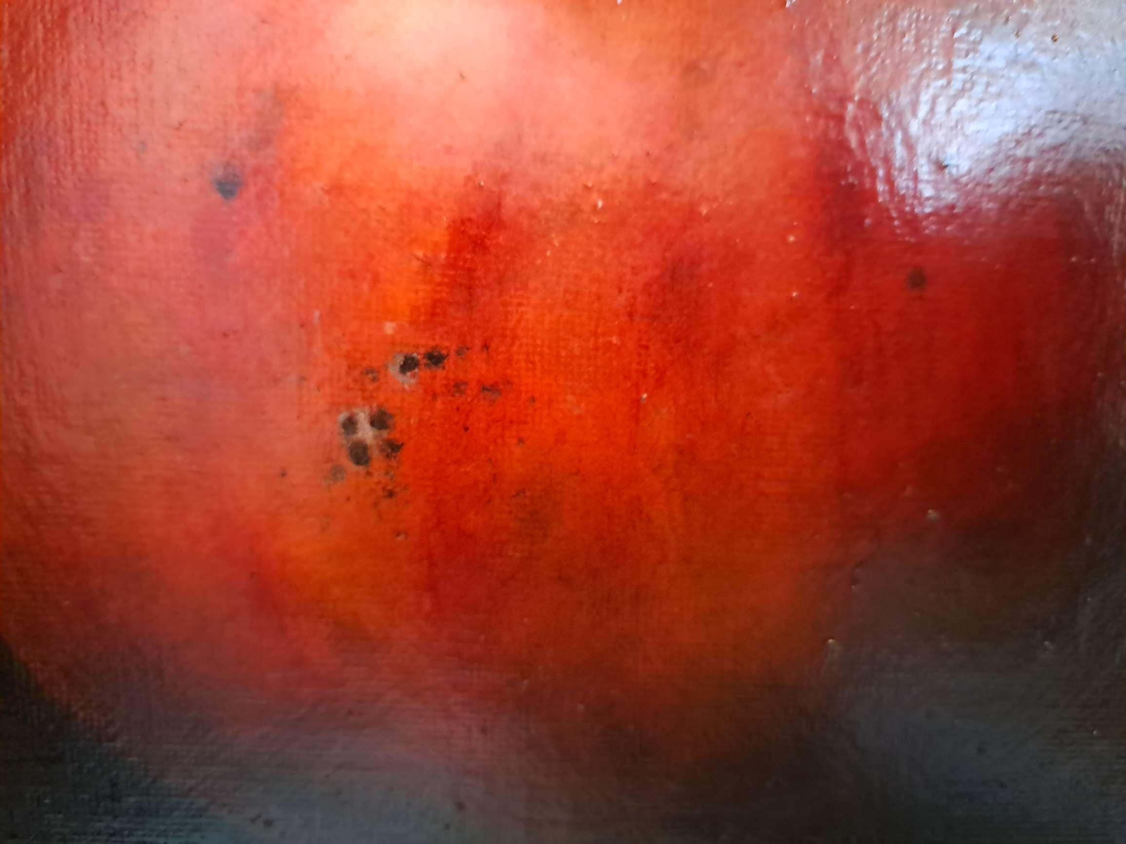 Melograno rosso brillante, Pittura originale, Natura morta, Arte della frutta in vendita 1