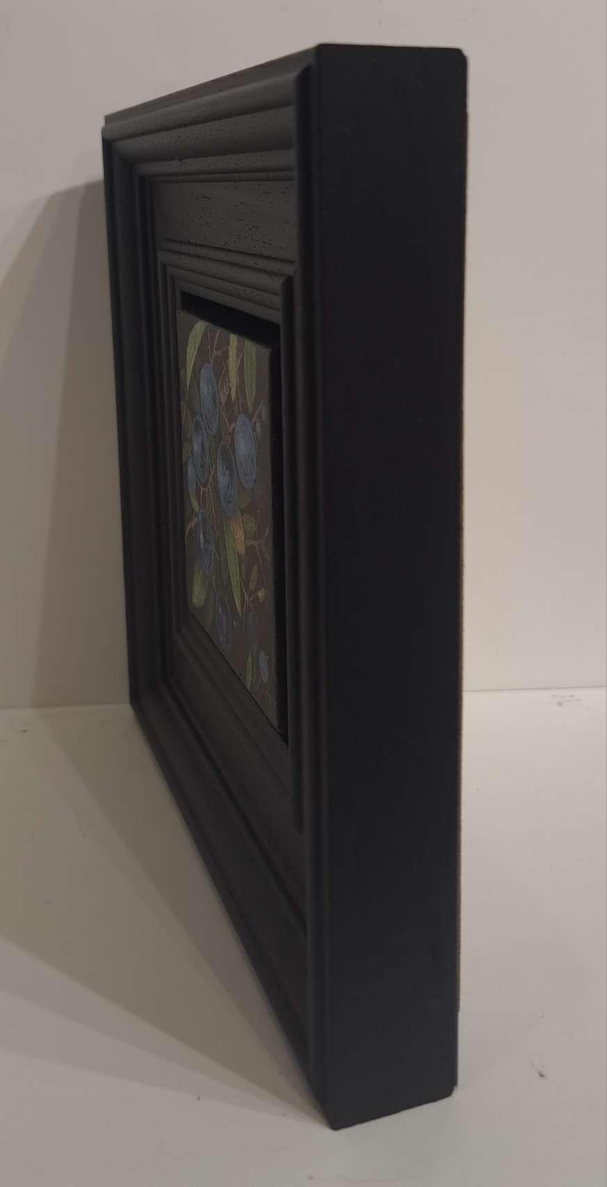 Sloe Berries Pocket Painting (PaleBlue)2c, original painting, still-life For Sale 1