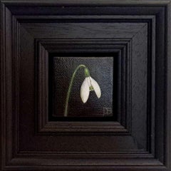 Schneeglöckchen #6 Pocket Series, original gemälde, zeitgenössisch, stillleben