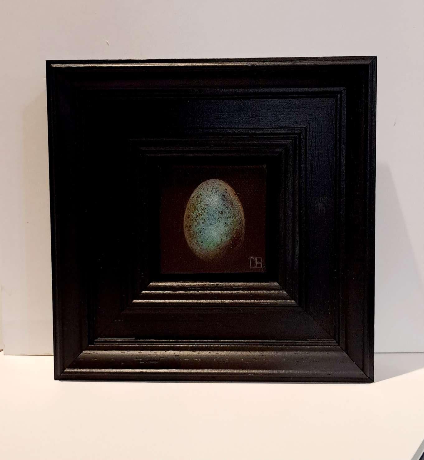 Spring Collection: Pocket Blackbird's Egg (c), Original Painting, Egg, Realism For Sale 4