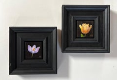Fiori di primavera (set di 2) Set di dipinti tascabili, Natura morta, Originale