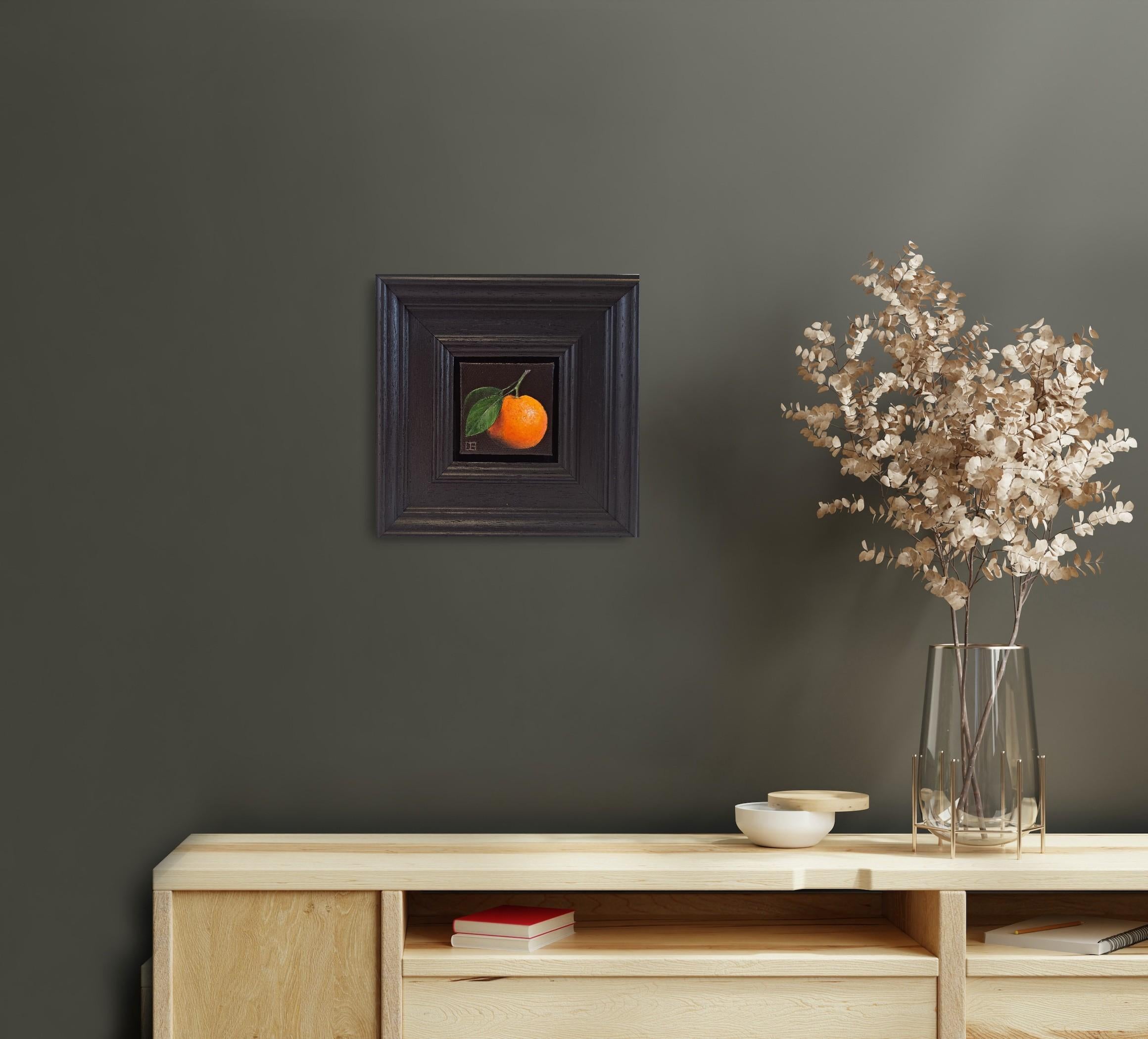 Strawberry Crimson & Clementine Pocket Painting, diptyque, peinture originale en vente 7