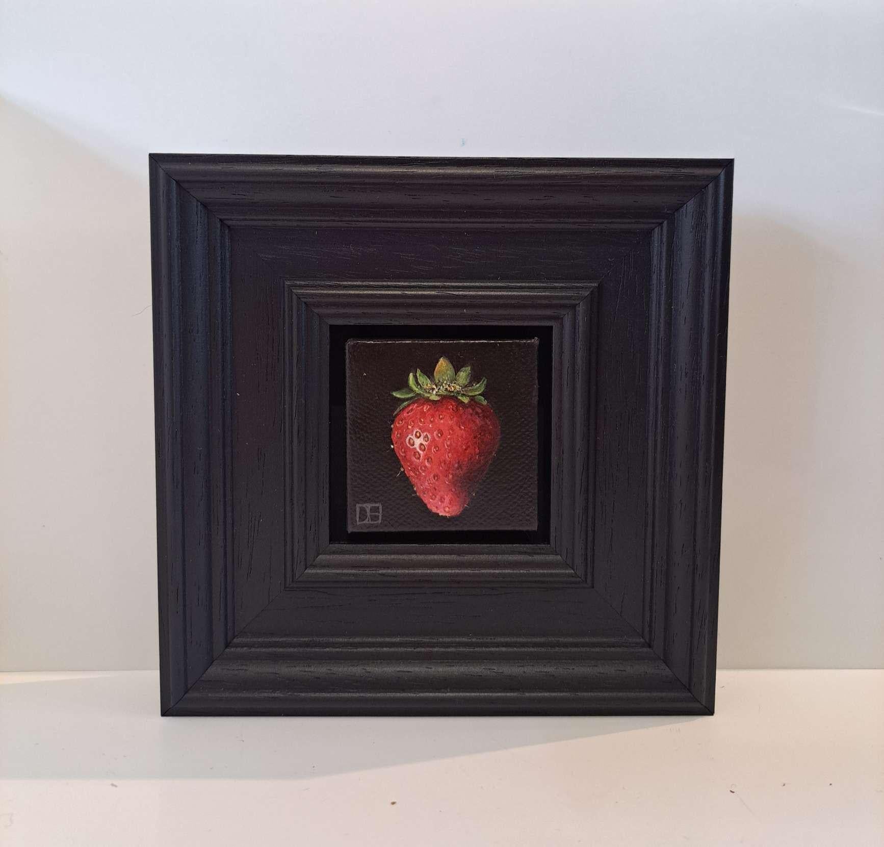 Pintura Bolsillo Carmesí Fresa, pintura original, bodegón, contemporáneo - Painting de Dani Humberstone