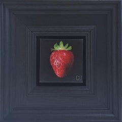 Fragola - natura morta originale e realistica - arte contemporanea