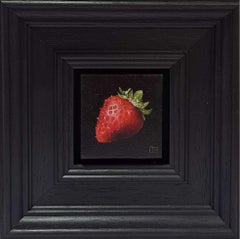 Fragola matura Pittura molto tascabile 5c, Natura morta, Frutta, Originale