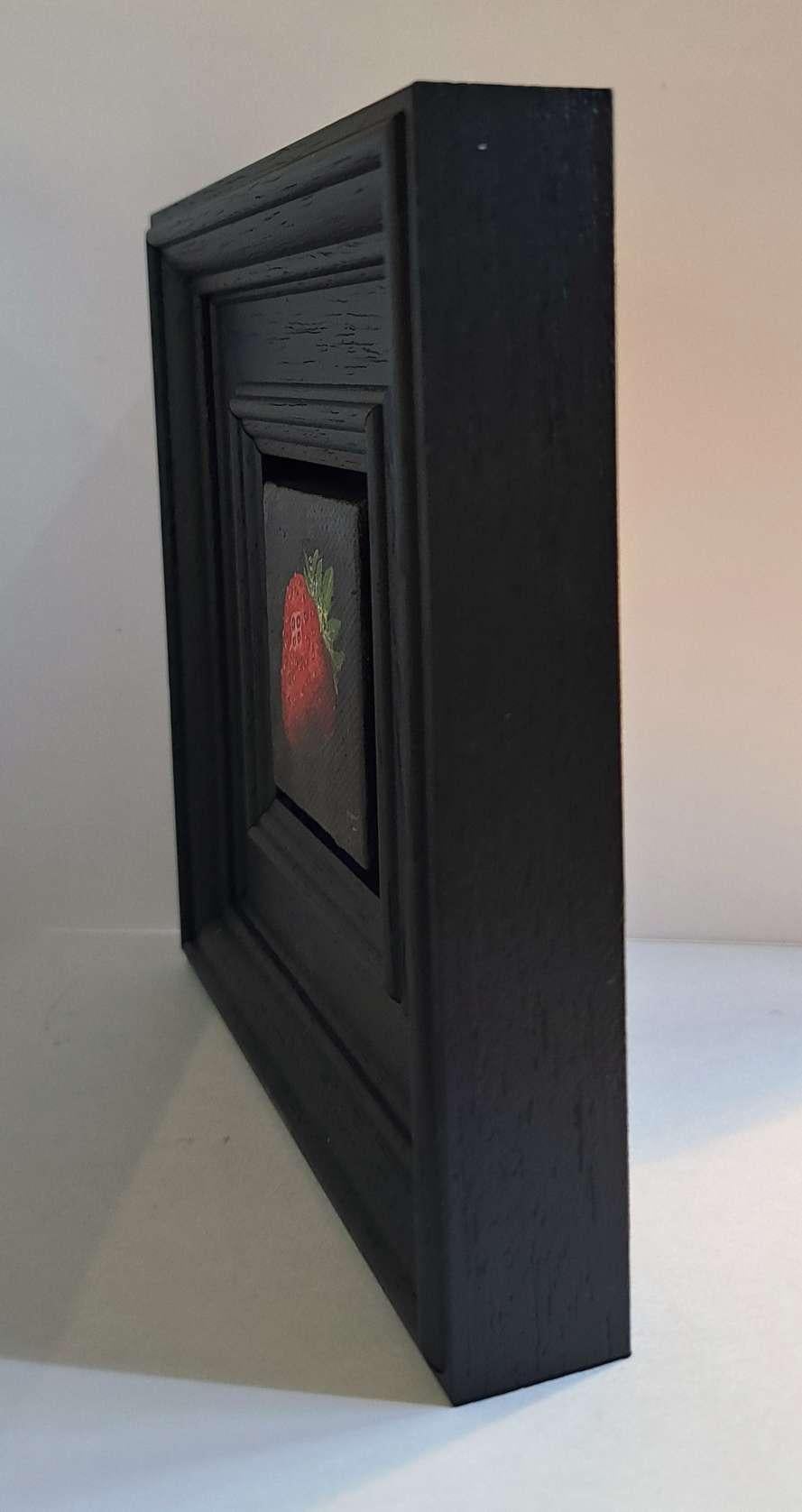 Strawberry Very Ripe Pocket Painting 6c, original painting For Sale 7