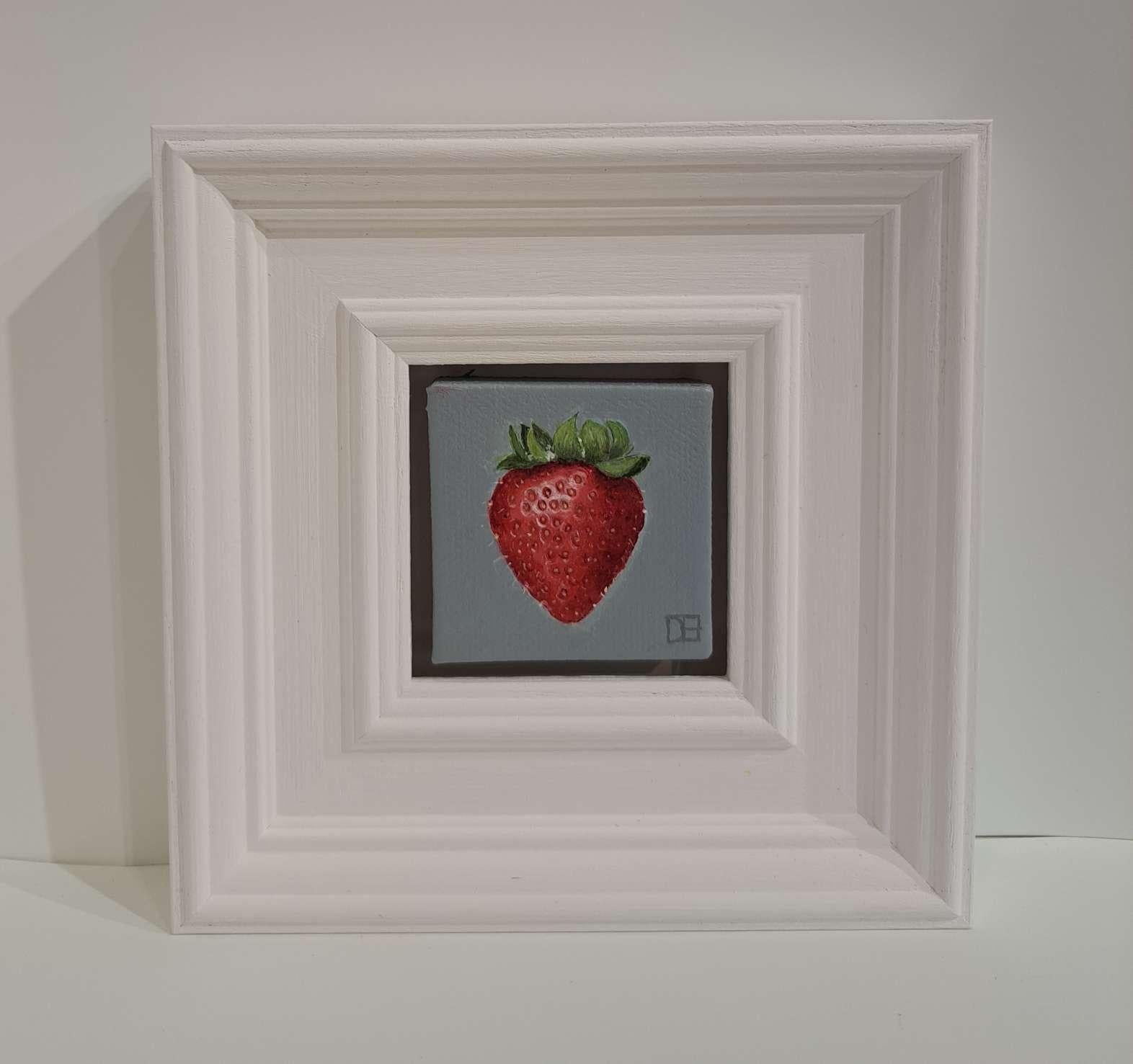 Fraise (Collection S) Peinture de poche, peinture originale en vente 2