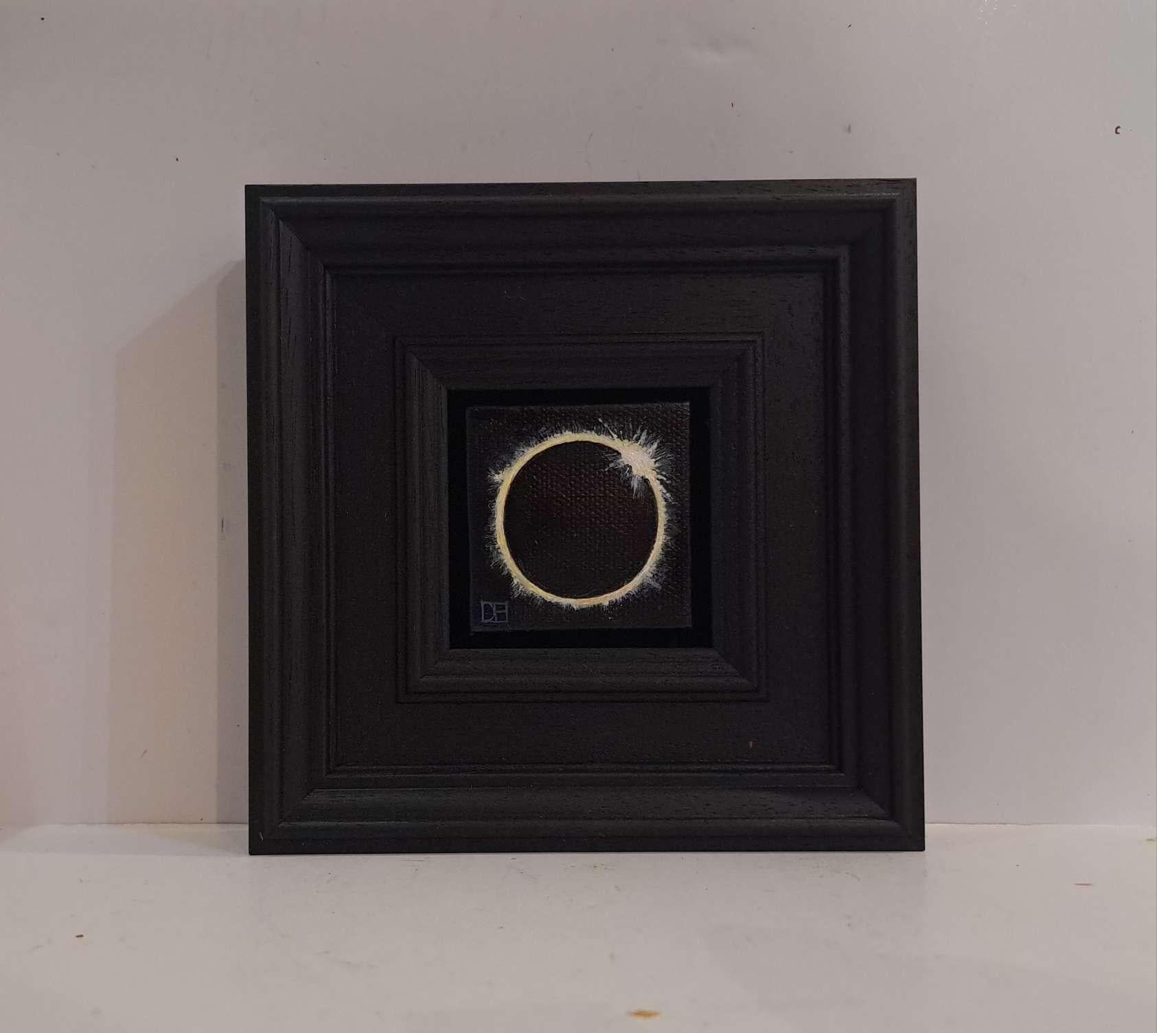 Sun Eclipse Pocket Painting #4 c, original painting, still-life, landscape For Sale 5