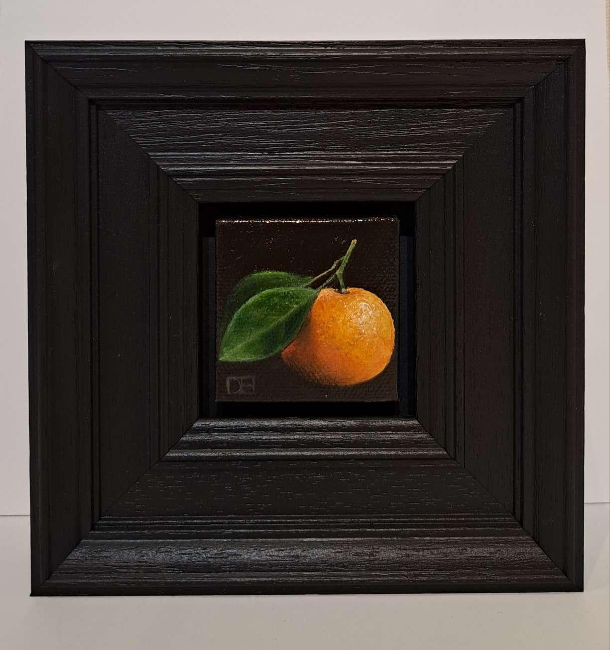 triptych of pocket bring clementine, speckled green pear, ripe-ish yellow banana For Sale 6