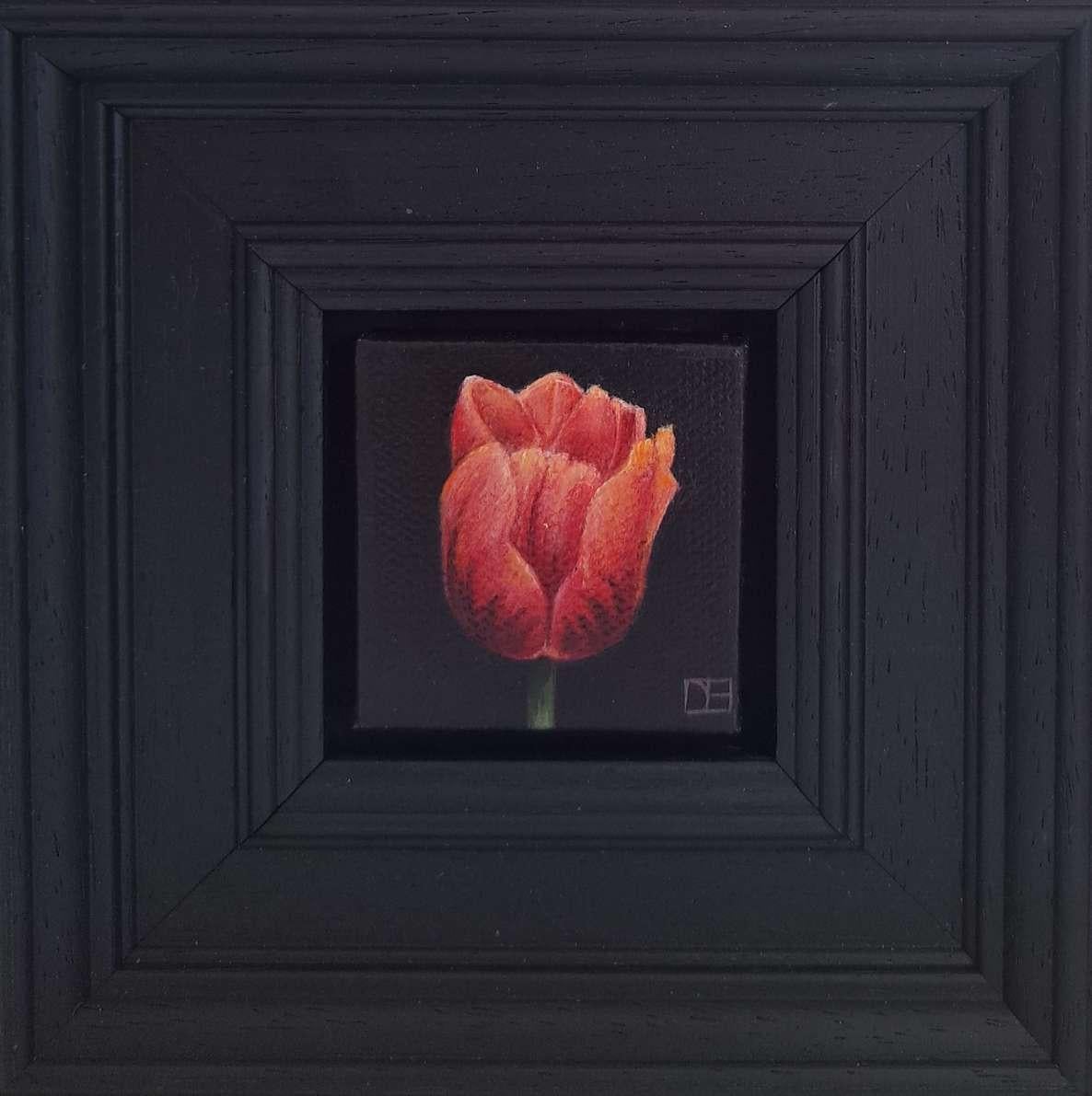 Tulip Hermitage Pocket Painting 2010, Originalgemälde, Stillleben