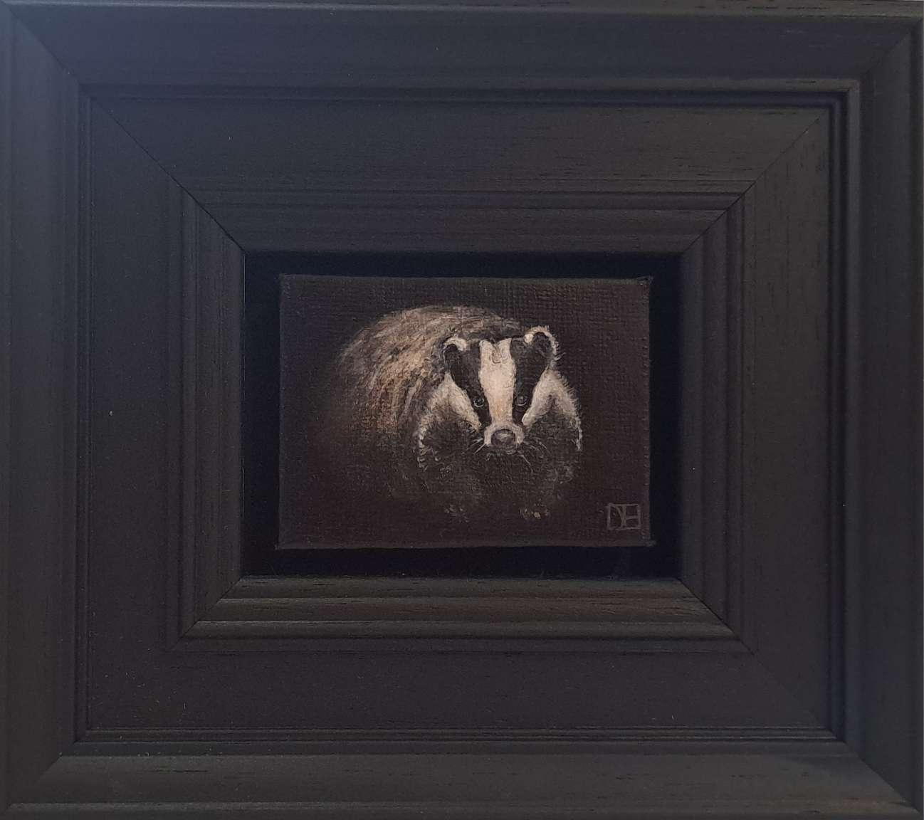Collection'S: Tasso tascabile, Pittura originale, Arte animale - Painting Realismo di Dani Humberstone