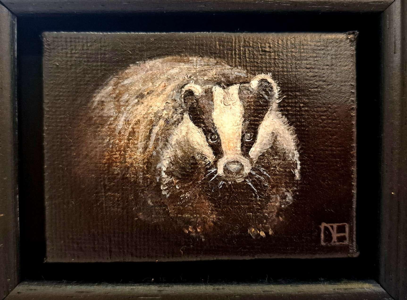Collection'S: Tasso tascabile, Pittura originale, Arte animale 1