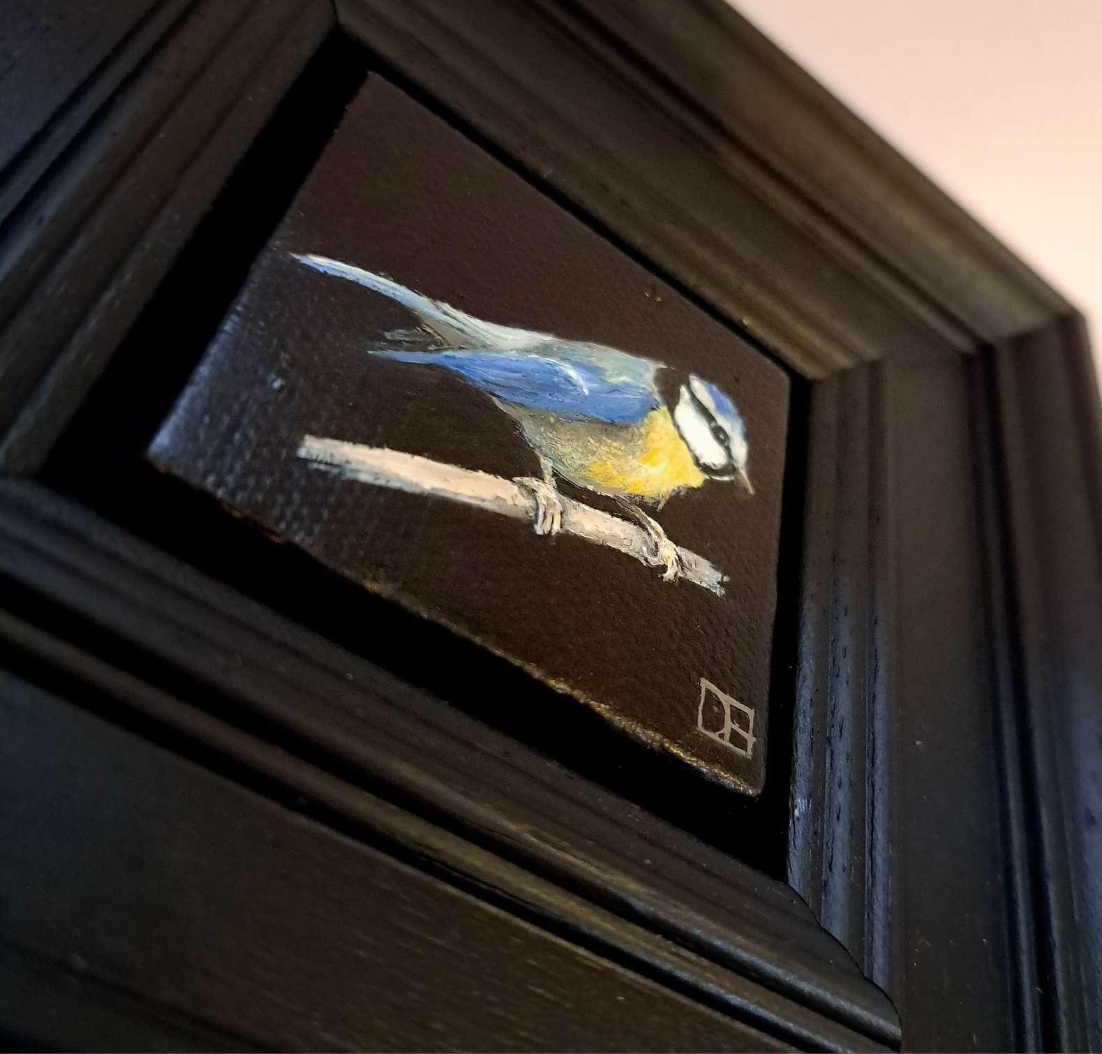 Collection'S: Bluetit tascabile, Pittura originale, Arte animale - Painting di Dani Humberstone