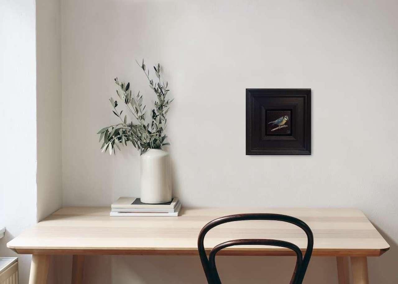 Collection'S: Bluetit tascabile, Pittura originale, Arte animale 4