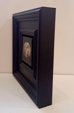 Wildlife-Kollektion: Hedgehog in Tasche, Originalgemälde, Tierkunst